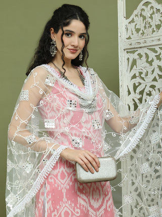 Printed Cotton Kurta Palazzo With Dupatta