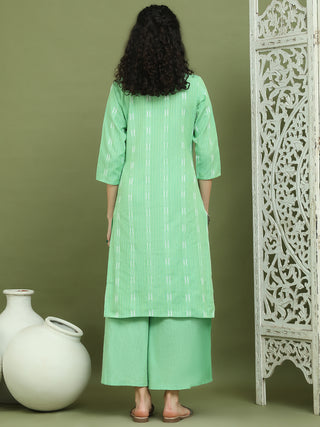 Lace Work, Woven Design straight Kurtas for Women