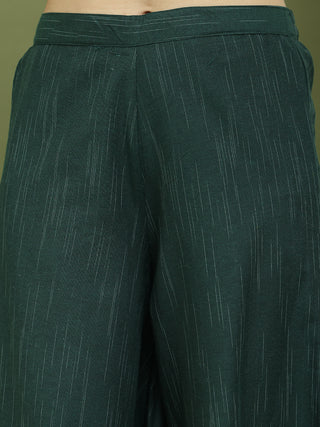 Woven Design straight Kurta Palazzo With Dupatta