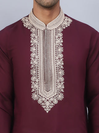 Men's Embroidered Waistcoat and Kurta Pyjama.