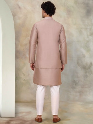 Men's Embroidered Waistcoat and Kurta Pyjama