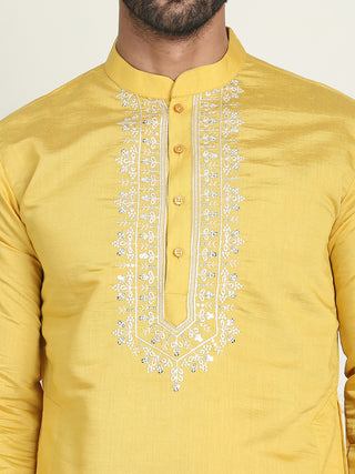 Men's Embroidered Waistcoat and Kurta Pyjama.