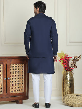 Men's Embroidered Waistcoat and Kurta Pyjama.