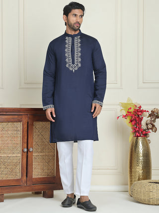 Men's Embroidered Waistcoat and Kurta Pyjama.