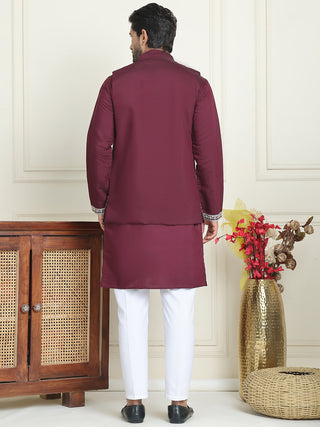 Men's Embroidered Waistcoat and Kurta Pyjama.