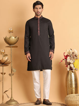 Embroidered Waistcoat and Kurta Pyjama For Men