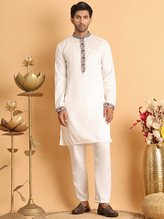 Embroidered Waistcoat and Kurta Pyjama For Men