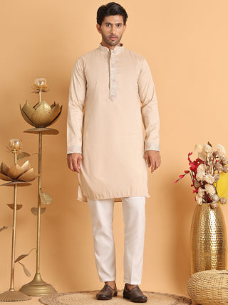 Embroidered Waistcoat and Kurta Pyjama For Men