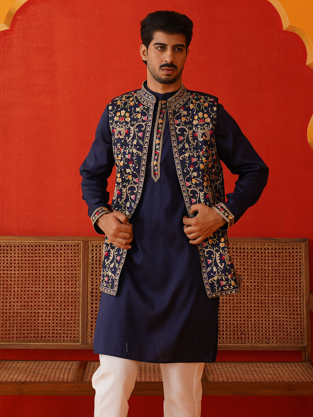 Embroidered Waistcoat Printed Waistcoat Designs Embroidered