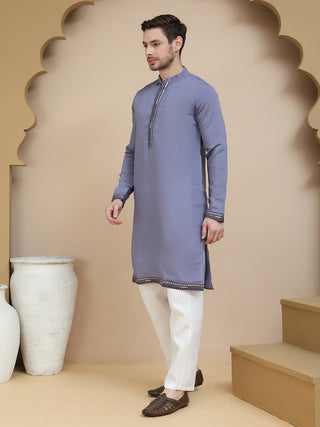 Embroidered Waistcoat and Kurta Pyjama For Men