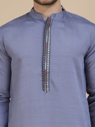 Embroidered Waistcoat and Kurta Pyjama For Men