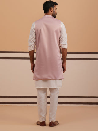 Festive Floral Embroidered Shrug Kurta Set