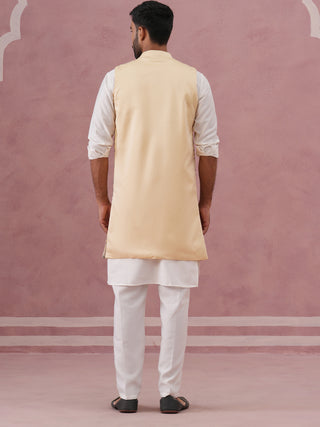 Festive Floral Embroidered Shrug Kurta Set