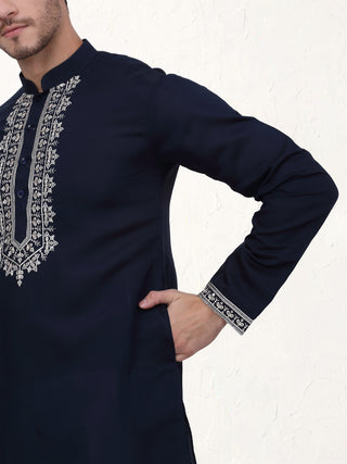 Men's Embroidered Waistcoat and Kurta Pyjama