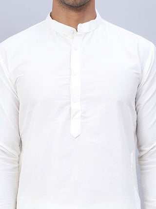 Embroidered Nehru Jacket With Solid Kurta Pyjama Set