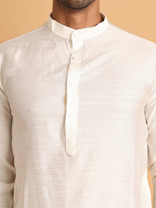 Men's Velvet Nehru Jacket With Solid Kurta Pyjama