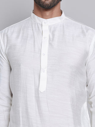 Embroidered Nehru Jacket With Solid Kurta Pyjama