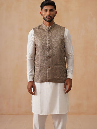 Nehru Jacket with Kurta Pyjama for Men
