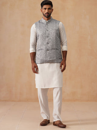 Nehru Jacket with Kurta Pyjama for Men