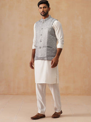 Nehru Jacket with Kurta Pyjama for Men