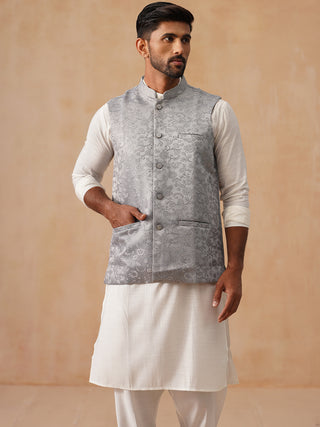 Nehru Jacket with Kurta Pyjama for Men