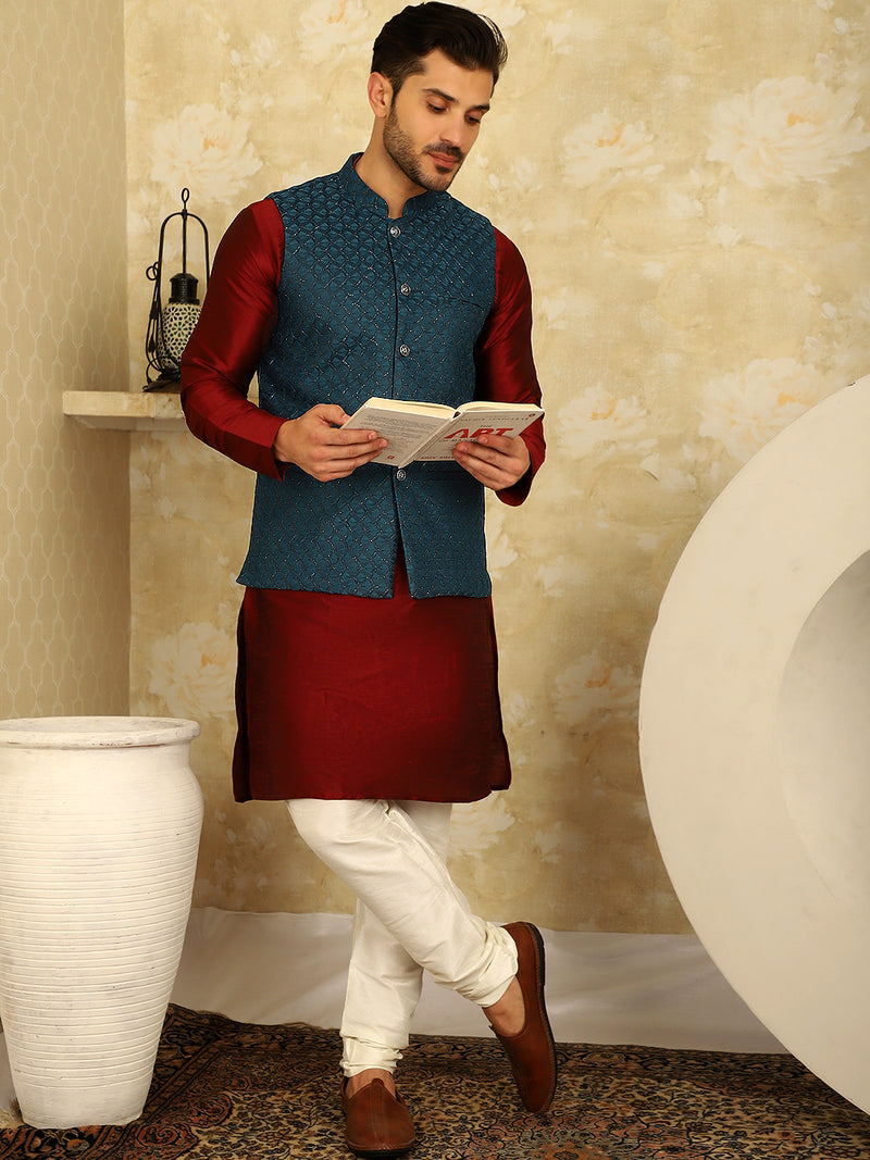 Jompers - Men's Ombre Pure Cotton Straight Kurta