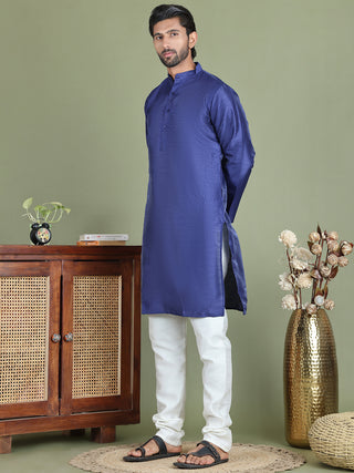 Printed Nehru Jacket With Kurta Pyjama Set for Men