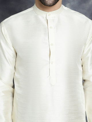 Men's Sequins and Embroidred Nehru Jacket With Solid Kurta Pyjama