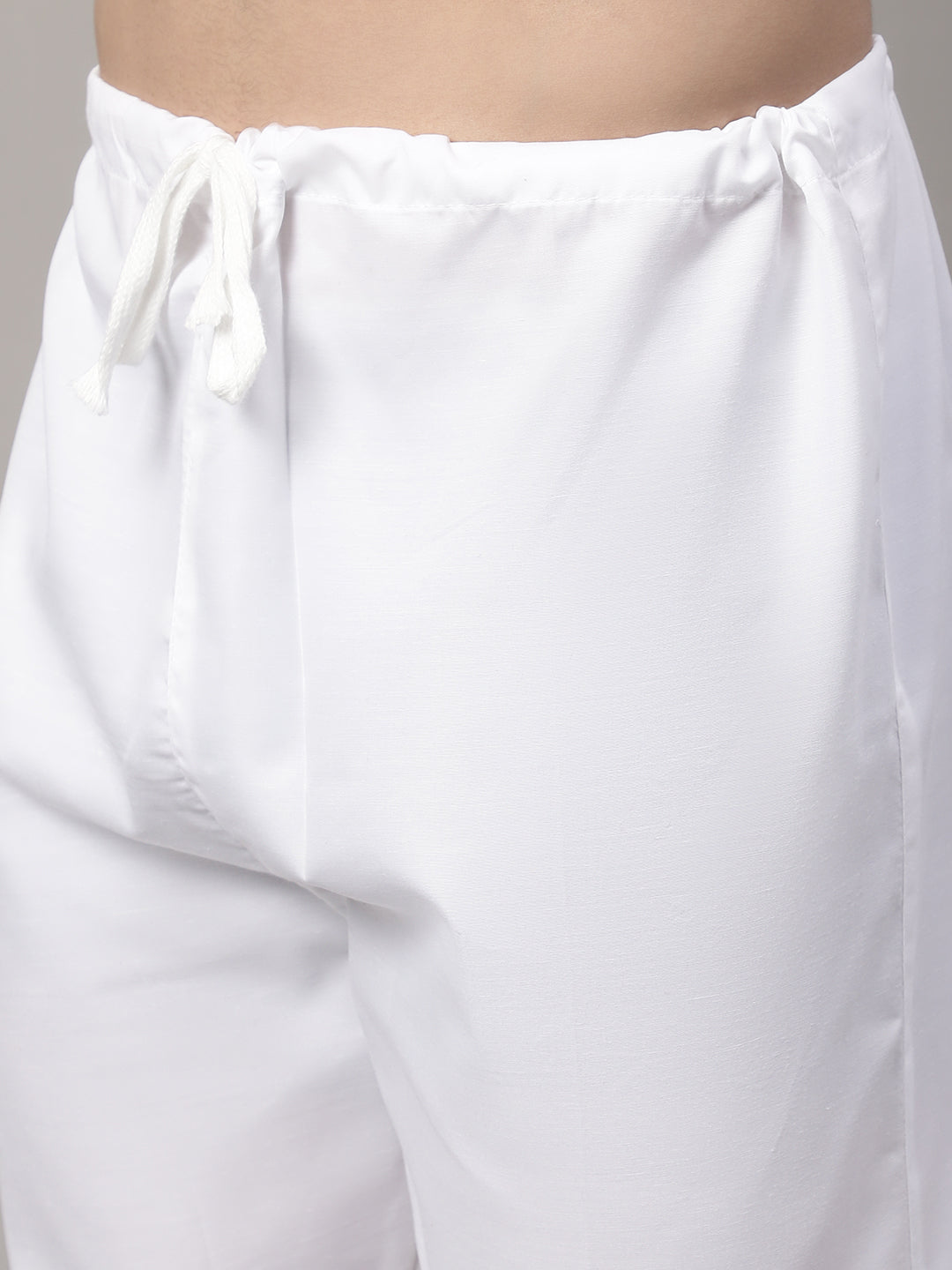 Men's Beige Embroidered Kurta Pyjama With Woven Design Nehru Jacket