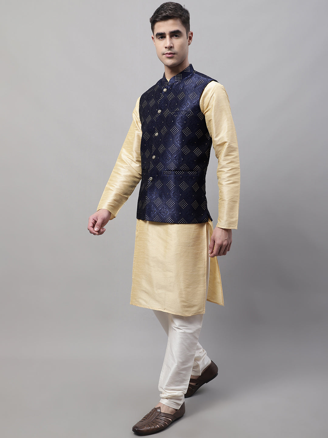 White Kurta Pyjama With Embroidered Nehru Jacket Set,kurta Pyjama,mens Kurta  Pajama With Nehru Jacket,kurta Pyjama With Jacket,nehru Jacket - Etsy  Denmark