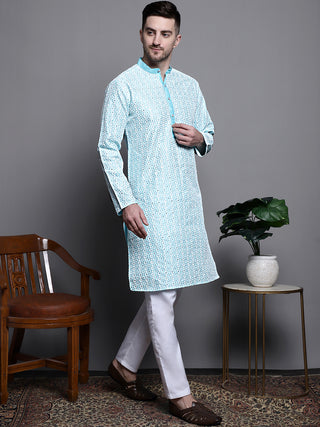 Sequin Embroidered Silk Blend Kurta with Pyjamas