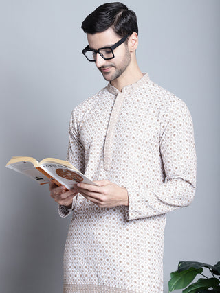 Men's Chikankari Embroidered Kurta with Pyjama