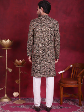 Men's Digital Printed Kurta with Pyjama