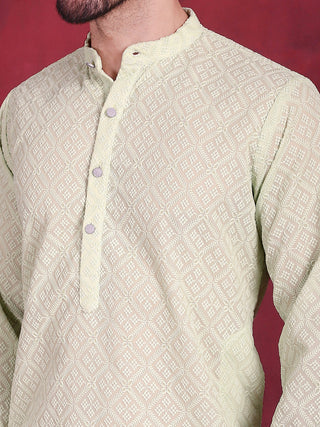 Chikankari Embroidered Kurta with Pyjama