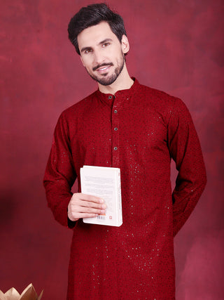 Sequins Chikankari Kurta with Pyjama