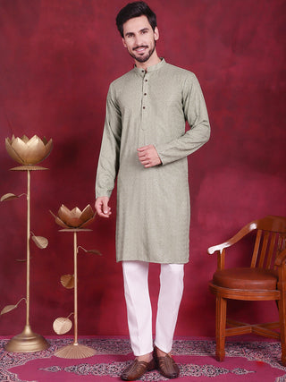 Sequins Chikankari Kurta with Pyjama