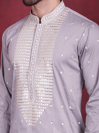 Men's Sequins Embroidered Kurta Pyjama Set