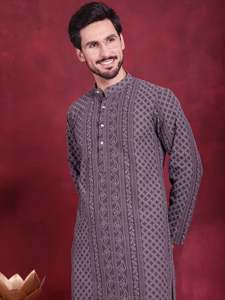 Men's Chikankari Embroidered Kurta Pyjama Set