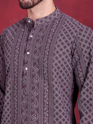 Men's Chikankari Embroidered Kurta Pyjama Set