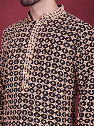 Men's Sequins Embroidered Kurta with Pyjama