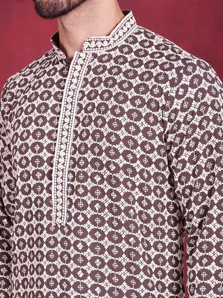 Men's Sequins Embroidered Kurta with Pyjama