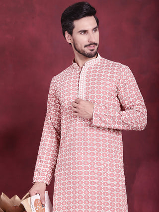 Men's Sequins Embroidered Kurta with Pyjama