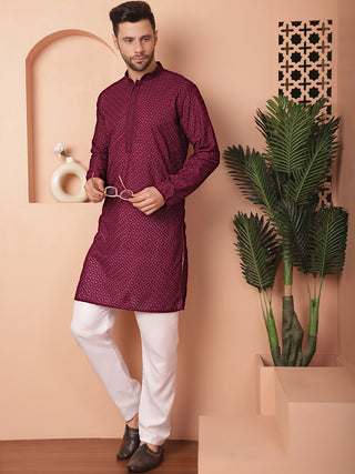 Chikankari Pure Cotton Kurta with Churidar