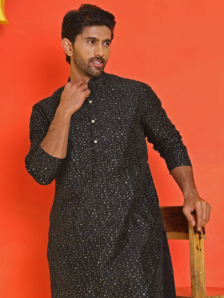 Embroidered Mirror Work Kurta Payjama Sets