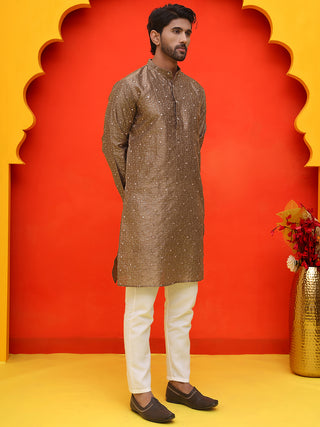 Embroidered Mirror Work Kurta Payjama Sets