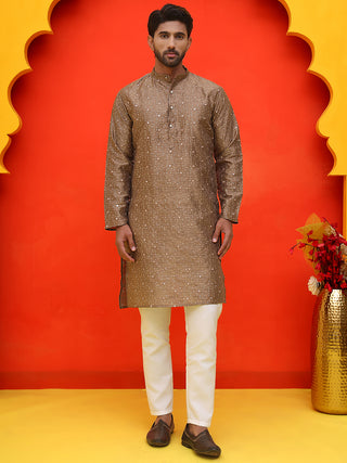 Embroidered Mirror Work Kurta Payjama Sets