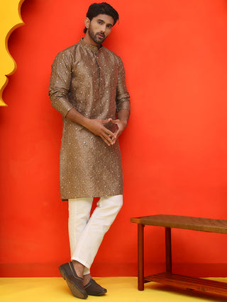 Embroidered Mirror Work Kurta Payjama Sets