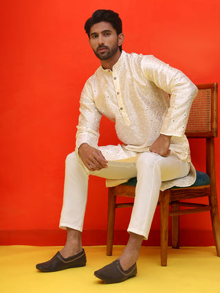 Embroidered Mirror Work Kurta Payjama Sets