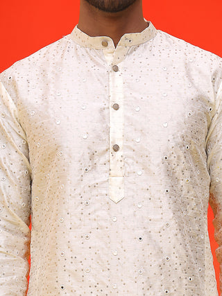 Embroidered Mirror Work Kurta Payjama Sets