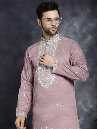 Men's Chikankari Embroidered Kurta Pyjama Set